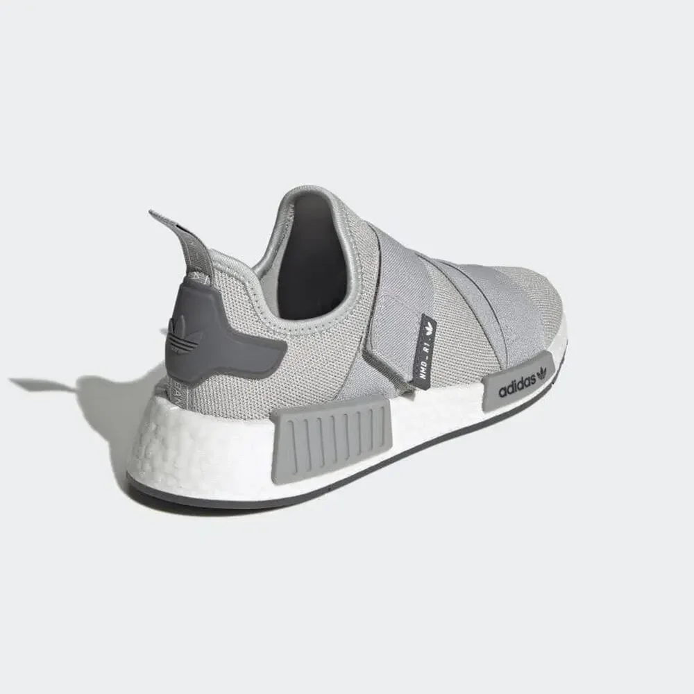 Adidas Women's NMD_r1 Sneaker, Grey/White/Grey, 9‎